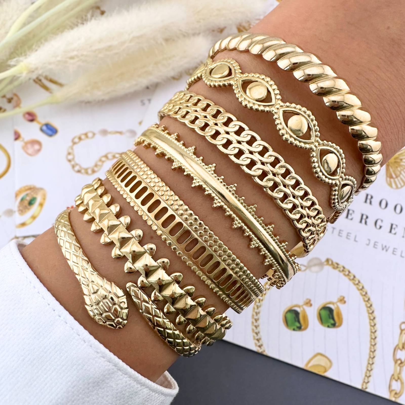 Snake & Heart Bracelets